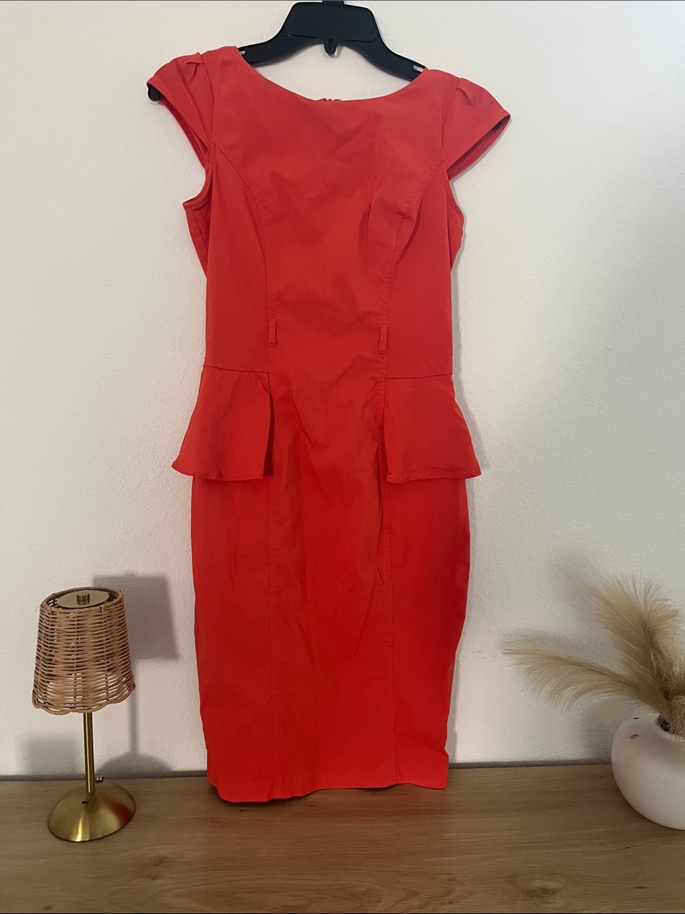 XOXO Red Peplum Midi Dress